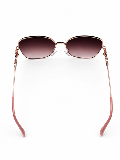 Lunettes de soleil oversize / Branches chaînes