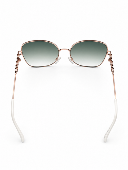 Lunettes de soleil oversize / Branches chaînes