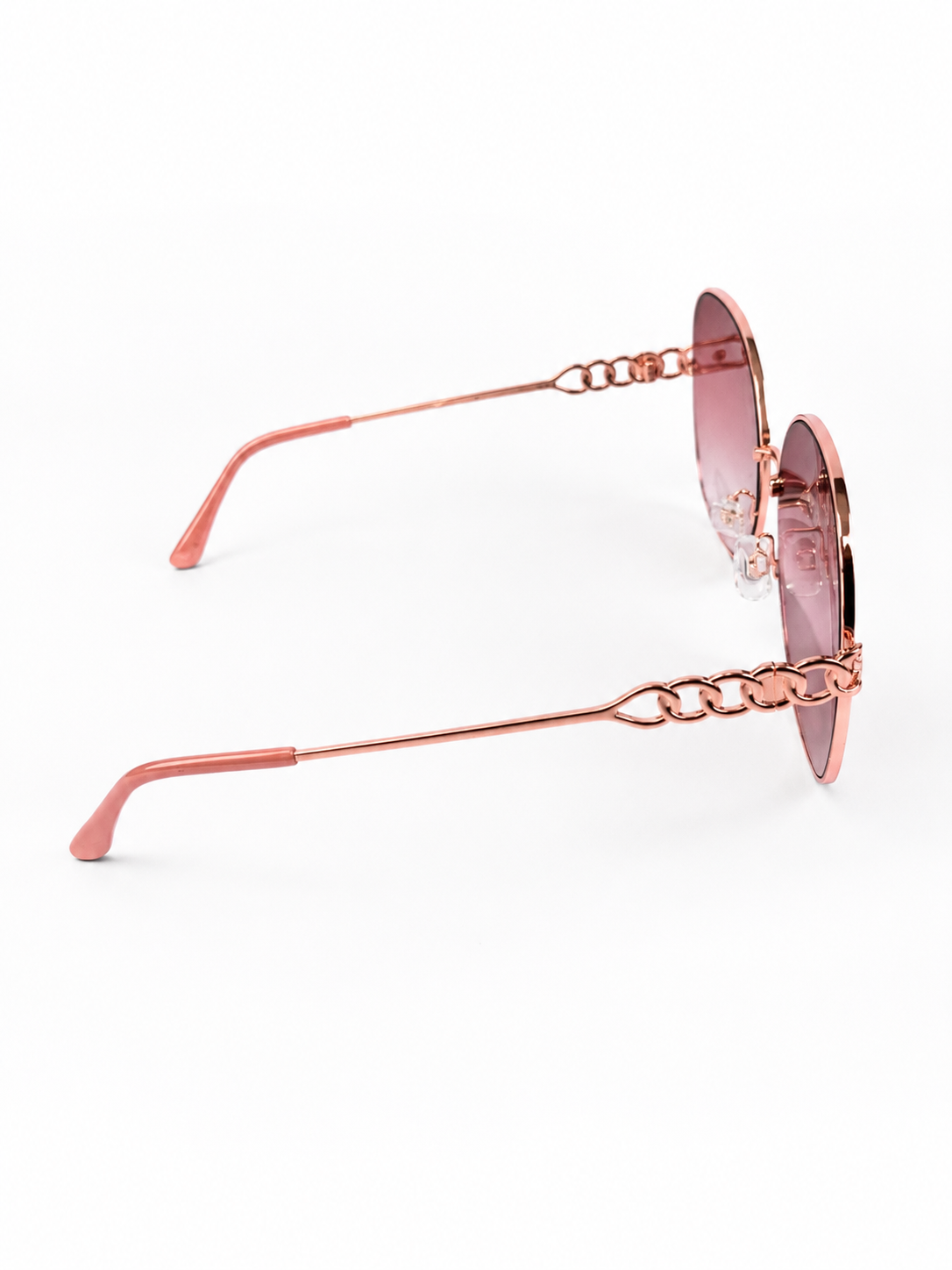 Lunettes de soleil oversize / Branches chaînes